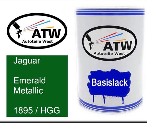 Jaguar, Emerald Metallic, 1895 / HGG: 500ml Lackdose, von ATW Autoteile West.